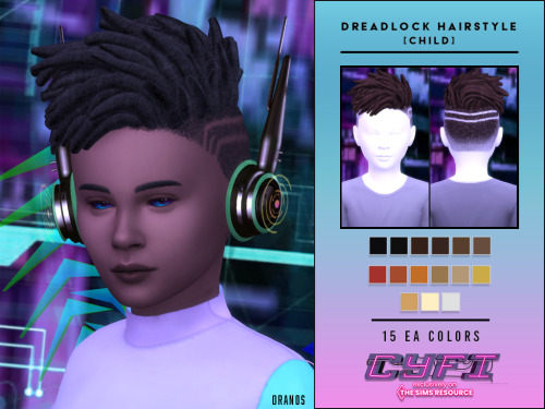 Dreadlock Hairstyle [Child] Dreadlock Hairstyle is a short hairstyle for child sims. This hair has 1