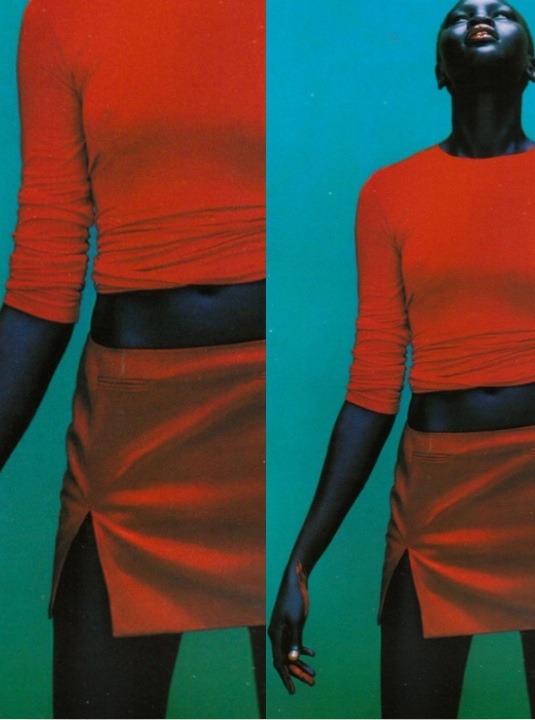 rovrsi:  alek wek photograped by jean-baptiste mondino for vogue paris   .