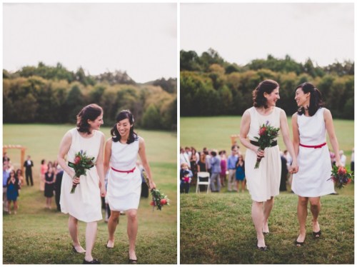 wlweddings:  Angela & Heather by   One Summer Day, seen on Offbeat Bride 