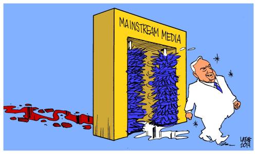 theftofthecommons:Carlos Latuff - Mainstream media and Ariel Sharon