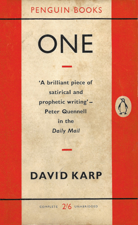 One, by David Karp (Penguin, 1960).From a