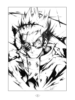 vaighsart:  So I finished this up today. One of my all time favorite anime.Vash the Stampede yo.