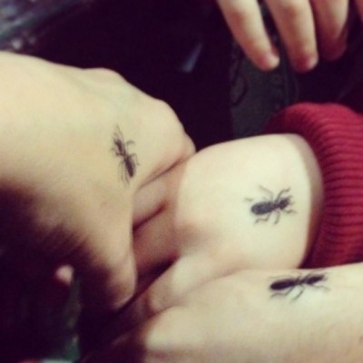 #tattoos #ants #family #hands #love