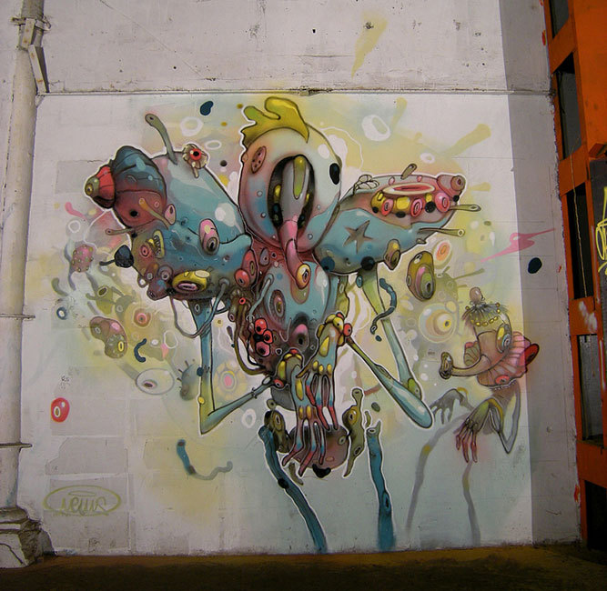 littlelimpstiff14u2:  The Mexican Surrealism of Street Artist Dhear ( aka dhear one