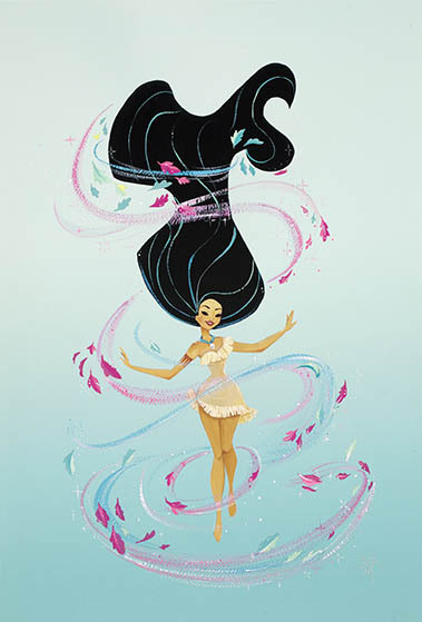 Can you paint with all the colors of the wind? My new Pocahontas piece for the Disney Wonderground G