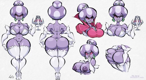 casetermk:  brendancorrism:  This was one of my favorite old sexy pieces, Princess Shroob from Mario & Luigi: Partners in Time. I don’t mean to toot my own horn, but my design for Shroob was damn good, and clearly many think the same, because, quite