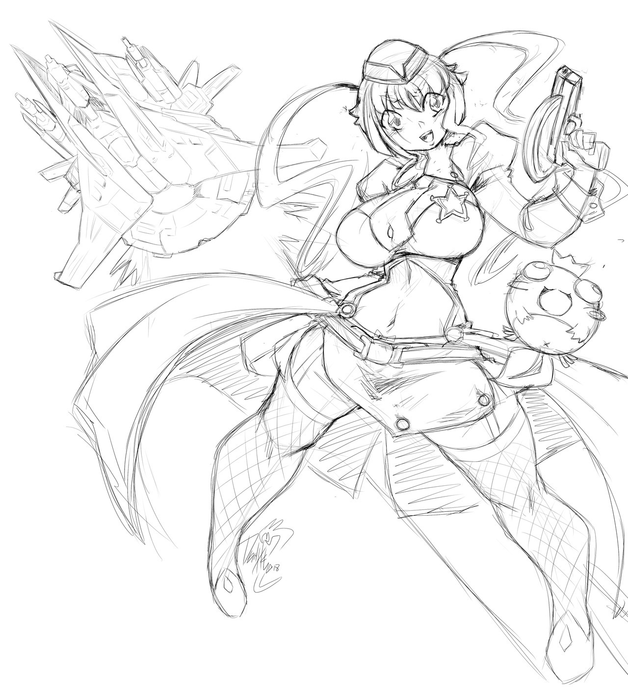 dragoontequila:  Bullet Soul JUN fanart wip.   ;9
