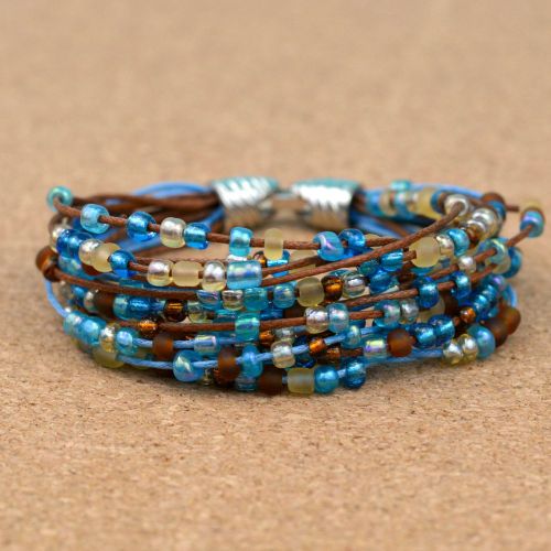 DIY 16 Strand Seed Bead Bracelet Tutorial from Blitsy.This is a cheap and easy DIY because you are u