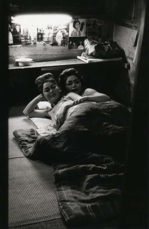 the-night-picture-collector:Robert Lebeck, Two Nightclub Dancers in their Dressing Room, Yawata, 196