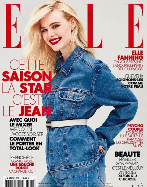 dailyfannings: Elle Fanning on the cover of the French edition of ELLE Fashion Magazine. 