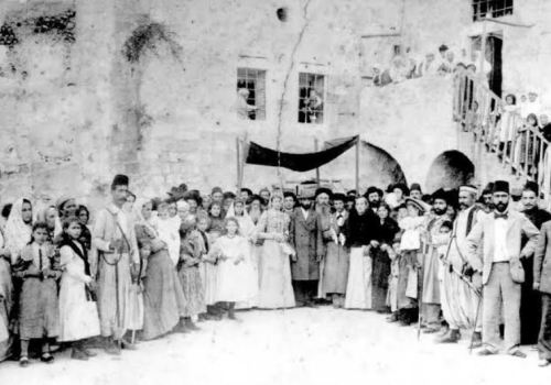 ghassankanafanis:Palestinian Jewish Wedding Ceremony in 1890, Jaffa Palestine.