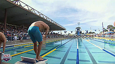 book23worm:   Arena Pro Swim Series at Santa Clara: Men’s 200m Fly A Final (2015) Or, the one in which Michael wins and is sort of happy about it (X)
