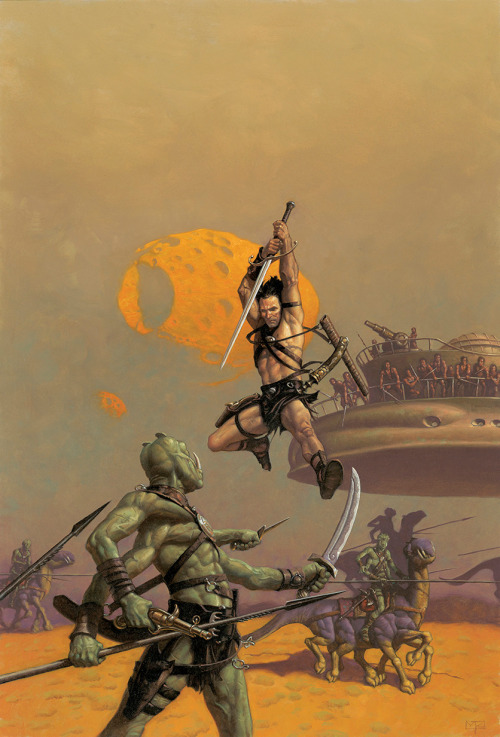 theartofthecover:Under the Moons of Mars: New Adventures on Barsoom paperback [Textless] (2013)Art b