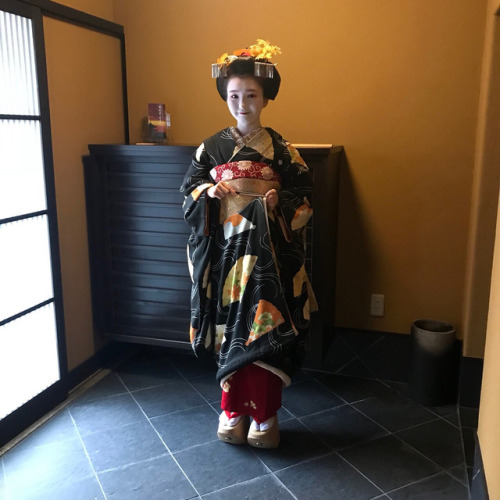 umeno-okiya: Maiko Umenana’s Misedashi ensemble (SOURCE)