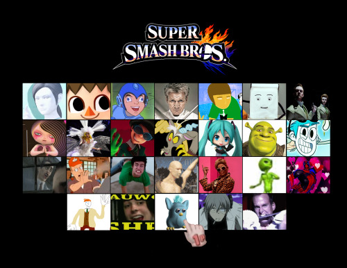 muffinpines:  IMPORTANT!!! LEAKED SUPER SMASH BROS 4 ROSTER  