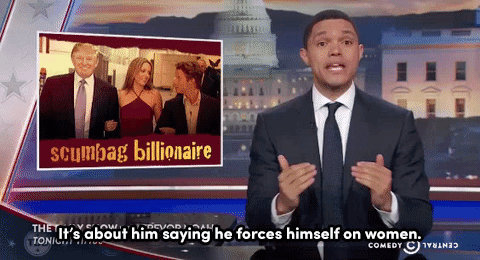 thefingerfuckingfemalefury:  micdotcom:  Trevor Noah goes on to explain why Trump