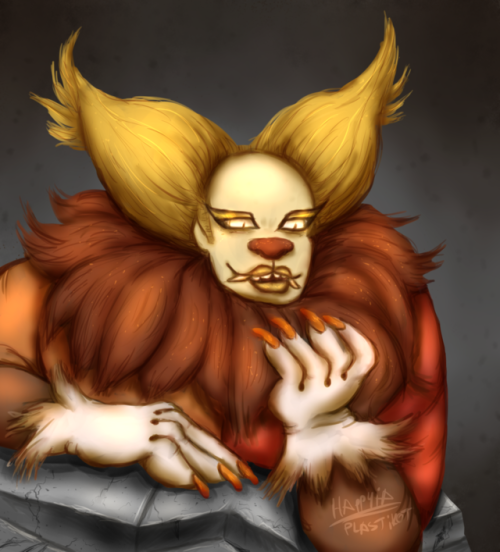 Drawings of my new clown/demon-like character. Also a more detailed digital painting, since I need t