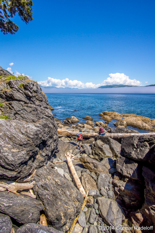 7.7.2014 - day 5 on the West Coast Trail - the last bit of trail at the water if absolutely stunning