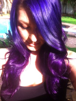 fuckyeah-dyedhair:  Blue&Purple Ombré