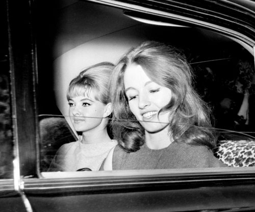 Christine Keeler, Right, And Mandy Rice-Davies Leaving The Old Bailey After The Conclusion