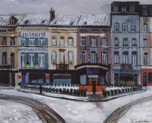 Place Houwaert  -   Louis van Lint , 1940Belgian, 1909-1986 oil on canvas, 25.6x 31.9 in. - 65 x 81 