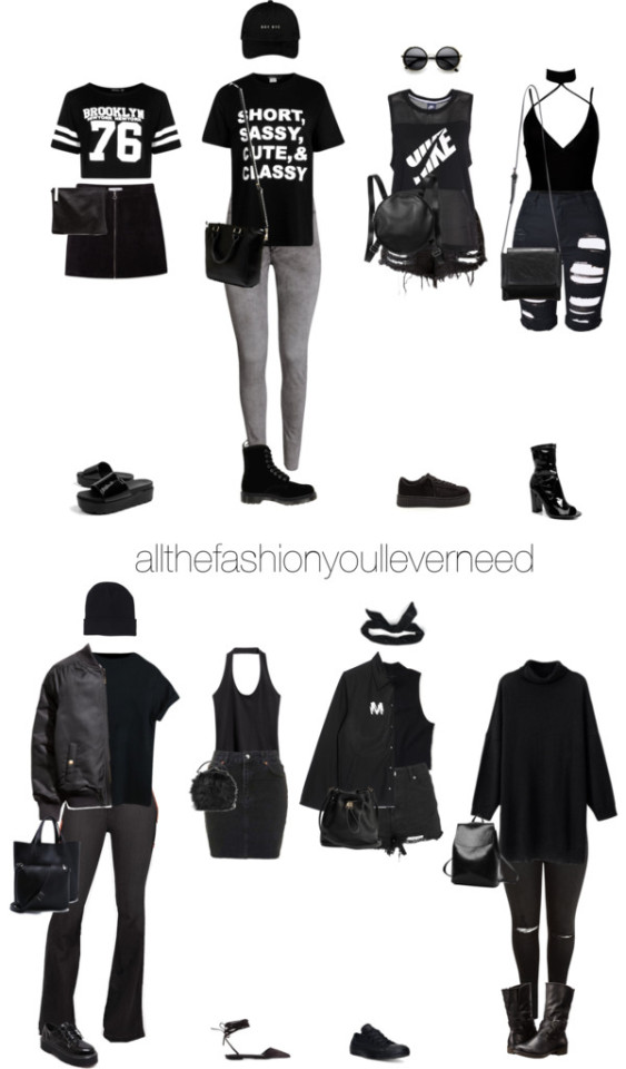 dark outfits tumblr