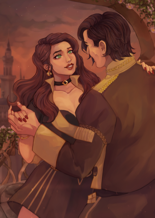 Dorothea and Hubert dancing! My piece for the dorothea zine