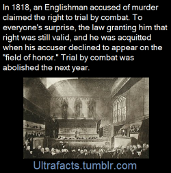 Ultrafacts:ashford V Thornton (1818) 106 Er 149 Is An English Law Case In The Court