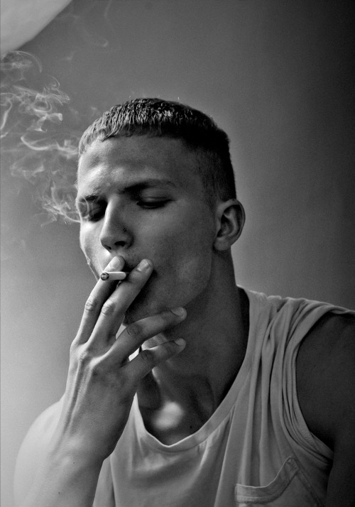 smokers, men, fetish in b/w