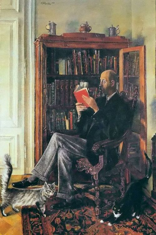 The Reader   -   Conrad Felixmüller, 1933.German, 1897-1977Oil on canvas, 115 × 75 cm.