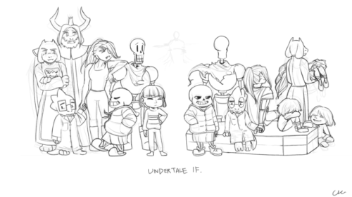 wip sketch of the new poster with all the cast of UT IF! Happy New Year guys ! <3 May 2018 become