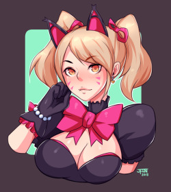 5-ishart: Black Cat D.Va for my sub request on stream today! 