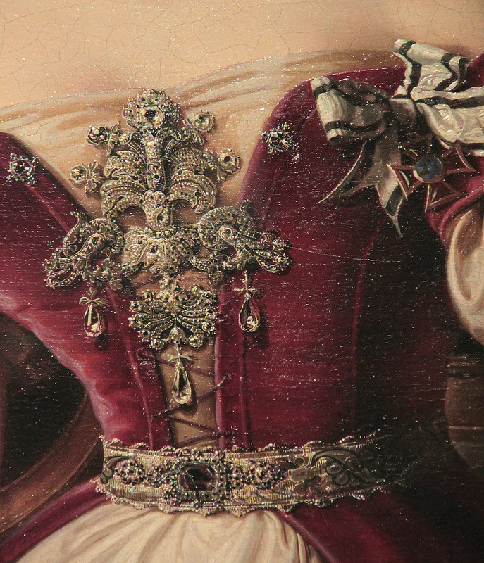  H.F. Wiertz, “Portrait of Marianne of Prussia” (detail) (1832)       