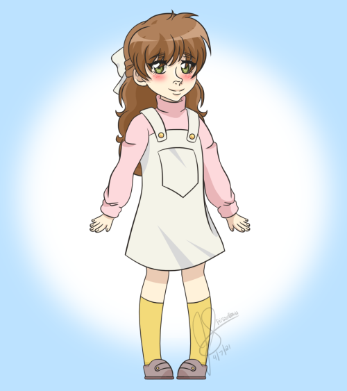 I finally got a design for Sakura Onodera! I did technically draw her for the cover of my fanfic, bu
