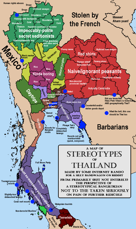 mapsontheweb: Stereotypes of Thailand. Gold