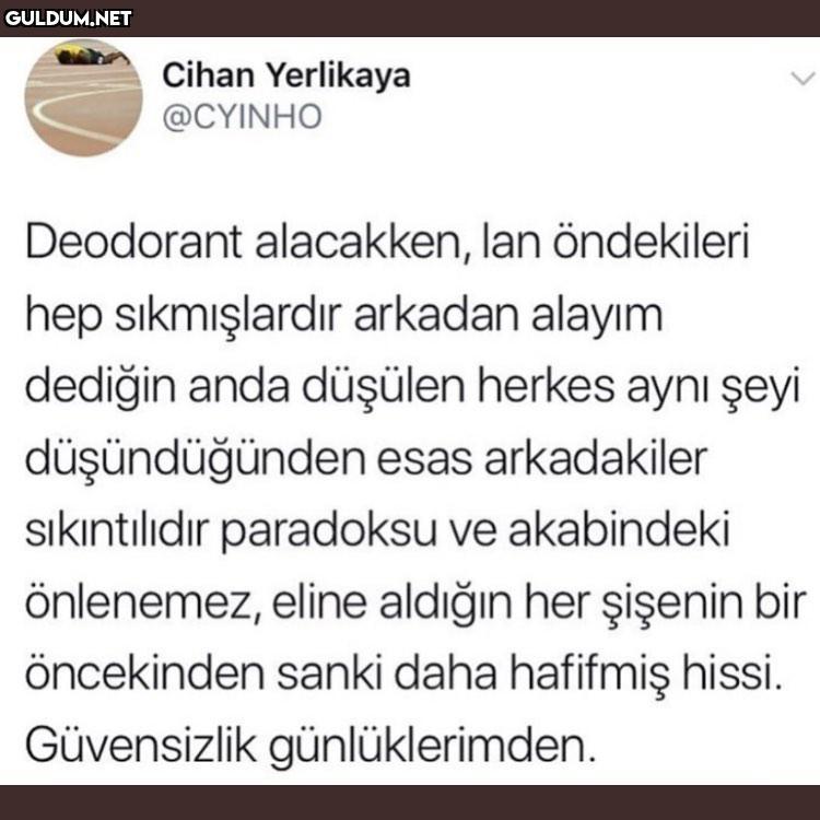 Her seferinde aynı olay...