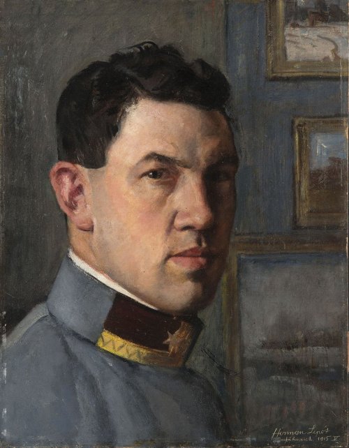 portraituresque:Lipót Herman - Self portrait