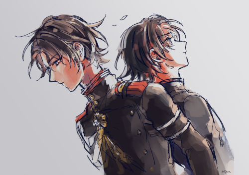 x-atan:doodle in isolation o(-&lt; .5 Adorkable Duo