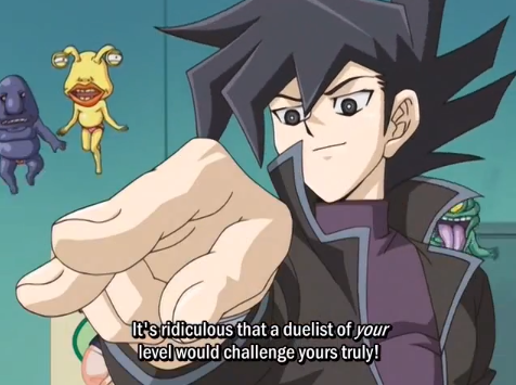 authoratmidnight:He’s doing Judai’s thing. And he gets momentarily flustered over it when he realize