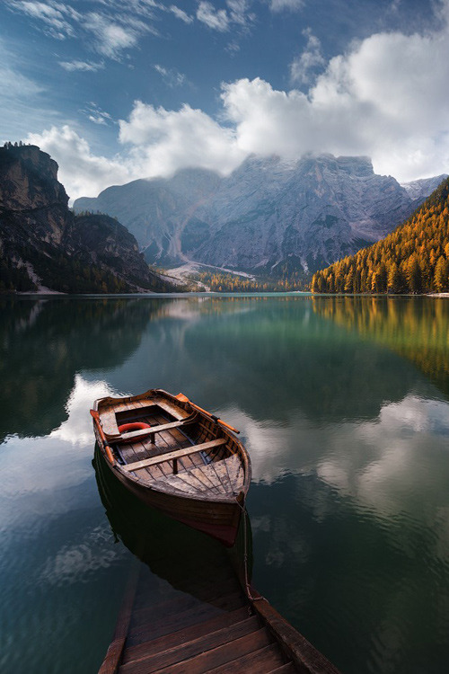 wondrousworld:  Lake Braies, South Tyrol, Italy by Ivan Smelov