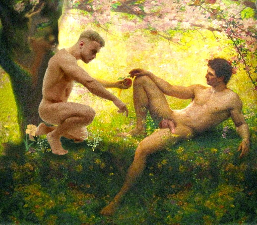 art4gays: ptipuma:  Adam et Yedid dans le Paradis terrestre / Adam and Yedid in the