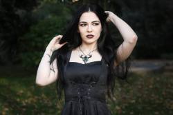 gothicandamazing:    Model: SilkyNecklace: CuriologyDress: The Gothic ShopWelcome to Gothic and Amazing | www.gothicandamazing.com   