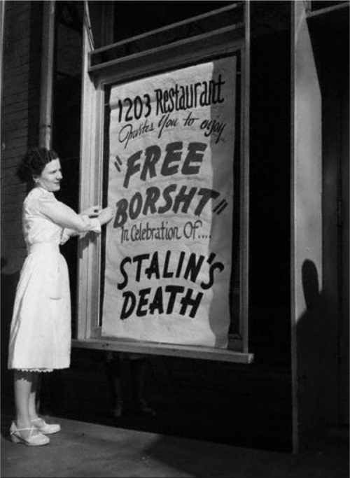 historicaltimes:A Ukrainian-American family celebrates the death of Stalin, 1953 via reddit