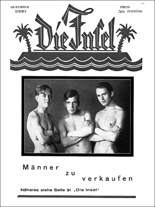 Die Insel / The Island, early German literary journal, 1930: Männer zu Verkaufen / Men for Sale