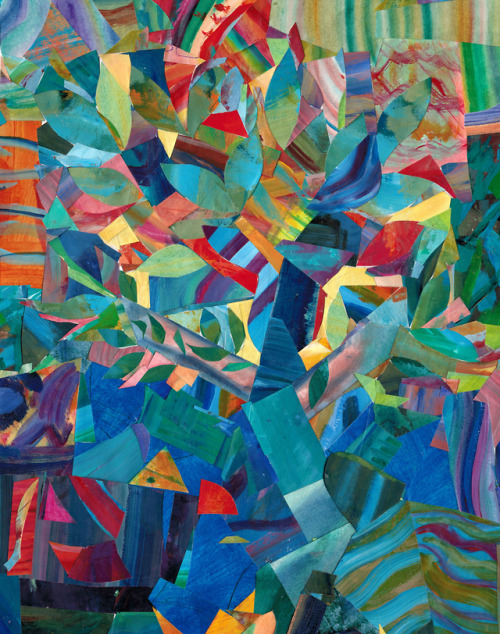artfromthefuture: laurasheflerart:  Tree of Life Collage; Acrylic on paper, 11″ x 14″ La