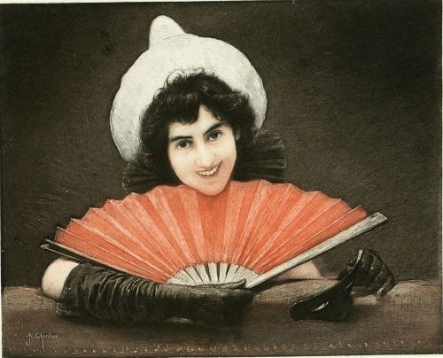 Alexandre-Jacques Chantron: Pierrette, exhibited 1894.