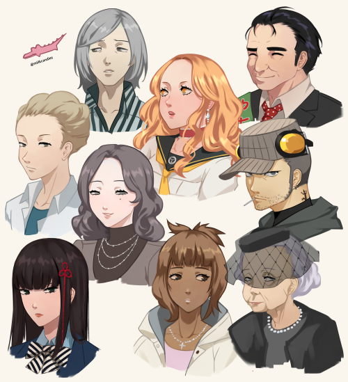 [art dump] some persona SLs & side characters