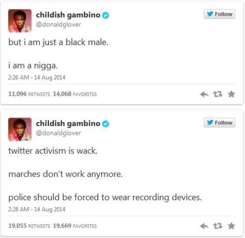 itsananobrain:  Childish Gambino on Ferguson adult photos