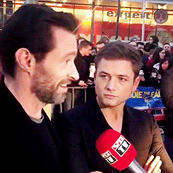 famousmaleexposedblog:  Taron Egerton longing for Hugh Jackman’s mouth!  Follow me for more Naked Male Celebs! https://famousmaleexposedblog.tumblr.com/   Follow me on twitter too!  @FamousExposed   