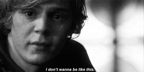 captain-mia131:  Tate Langdon - this boy gets you with his charm and deep brown eyes.